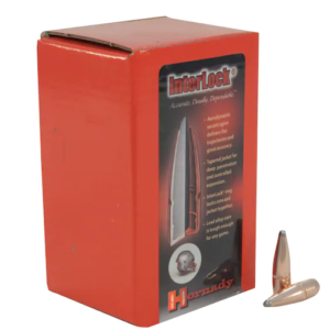 Hornady InterLock Bullets 30 Caliber (308 Diameter) 150 Grain Spire Point Boat Tail Box of 100