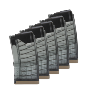 Lancer Systems L5 Advanced Warfighter 300 Blackout 20 Round Translucent Smoke Magazine, 5-Pack