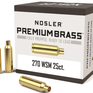 Nosler Custom Brass 270 Winchester Short Magnum (WSM) Box of 25