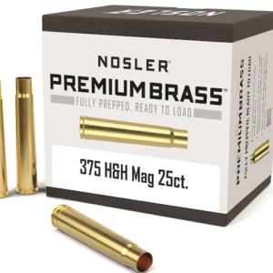 Nosler Custom Brass 375 H&H Magnum Box of 25