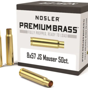 Nosler Custom Brass 8x57mm JS (8mm Mauser) Box of 50