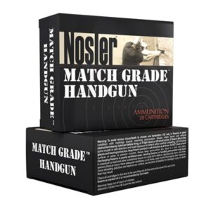 Nosler Match Grade Ammo 9mm 115gr JHP 20/bx