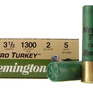 Remington Nitro Turkey Ammunition 12 Gauge 3-1/2" 2 oz of #5 Buffered Shot Box of 10