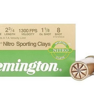 Remington Premier Nitro Gold Sporting Clays Target Ammunition 12 Gauge 2-3/4" 1-1/8 oz #8 Shot High Velocity
