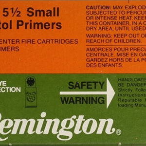 Remington Small Pistol Primers #5-1/2 Box of 1000 (10 Trays of 100)