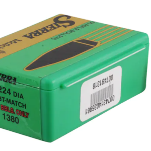 Sierra MatchKing Bullets 22 Caliber (224 Diameter) 69 Grain Hollow Point Boat Tail