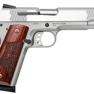 Smith & Wesson 1911 E-Series Semi-Automatic Pistol 45 ACP 5" Barrel 8-Round Stainless Wood