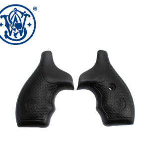Smith & Wesson J-Frame Grip, Round Butt, Black Rubber