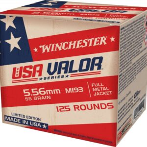 Winchester USA Valor 5.56 55gr FMJ 125rd box Limited Edition