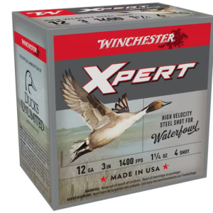 Winchester Xpert High Velocity Ammunition 12 Gauge 3" 1-1/4 oz #4 Non-Toxic Plated Steel Shot