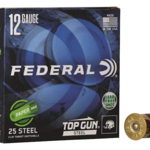 Federal Top Gun Ammunition 12 Gauge 2-3/4" 1-1/8 oz #7-1/2 Non-Toxic Steel Shot Paper Wad