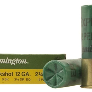 Remington Express Ammunition 12 Gauge 2-3/4" 0 Buckshot 12 Pellets Box of 5