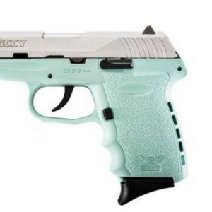 SCCY Industries CPX2TTSB CPX-2 Double Action 9mm 3.1" 10+1 Robin Egg Blue Polymer Grip