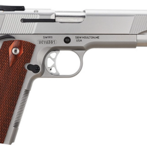 Smith & Wesson SW1911 E-Series 45 ACP Stainless Centerfire Pistol with Adjustable Rear Sight