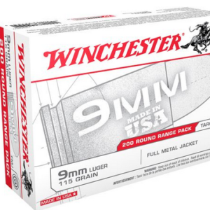 Winchester USA9W 9MM 115gr FMJ 200rd Value Pack