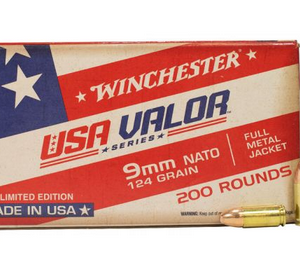 WINCHESTER USA VALOR 9MM 124GR 200rd Limited